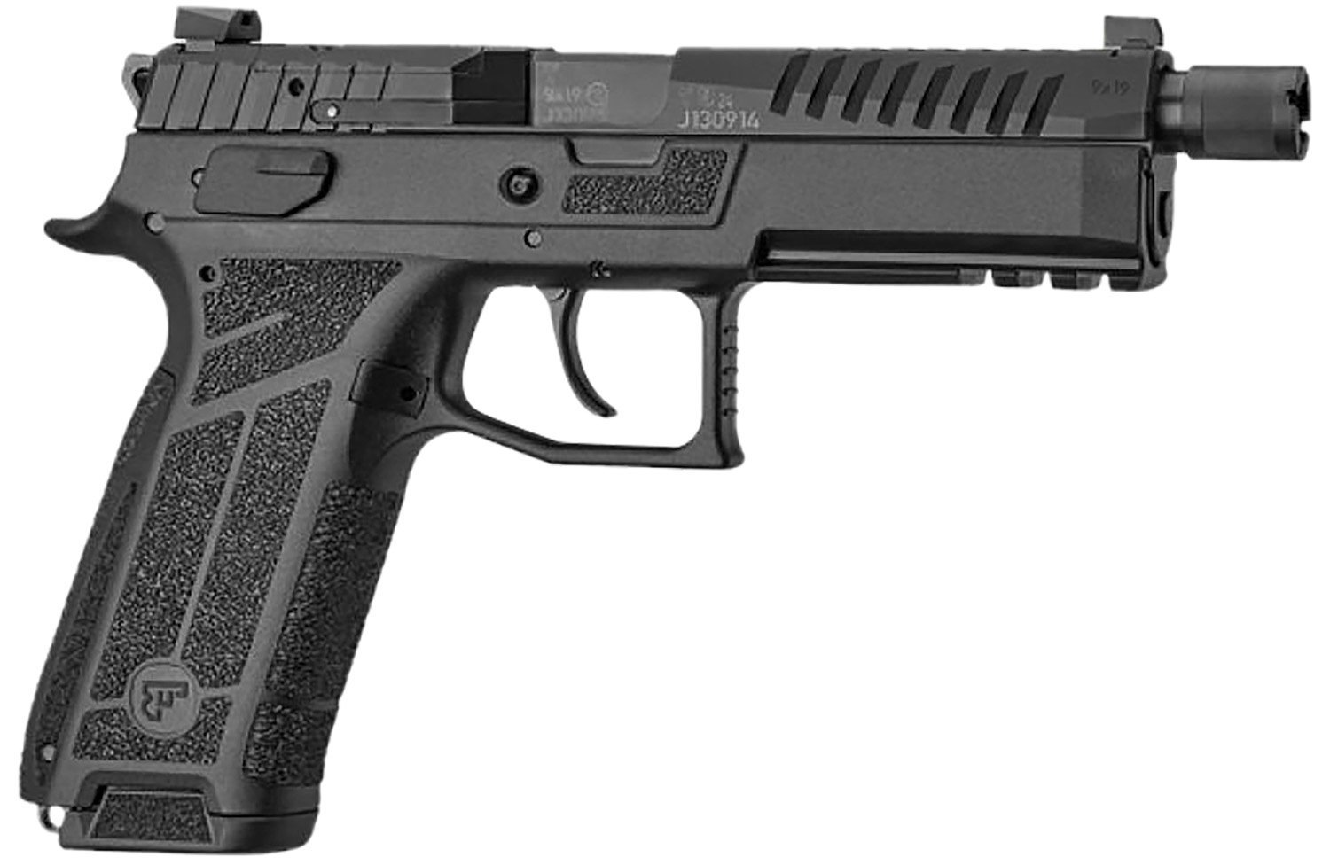 CZ P-09 F Nocturne SR 5.3" Threaded 9mm 21rd Pistol, Black - 91671