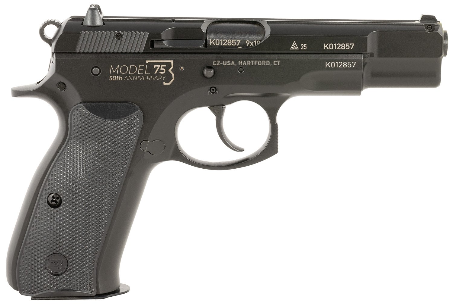 CZ 75 B 50th Anniversary 4.6" 9mm 16rd Pistol - 91106