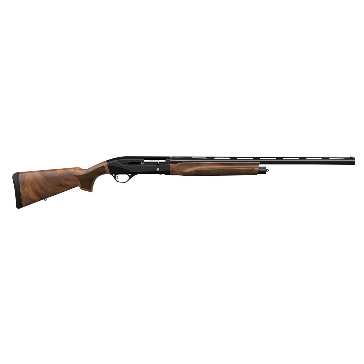 Retay Gordion Jet Black 20 Gauge 28" Inertia Piston Shotgun, Walnut - GOR20PLBLK-28