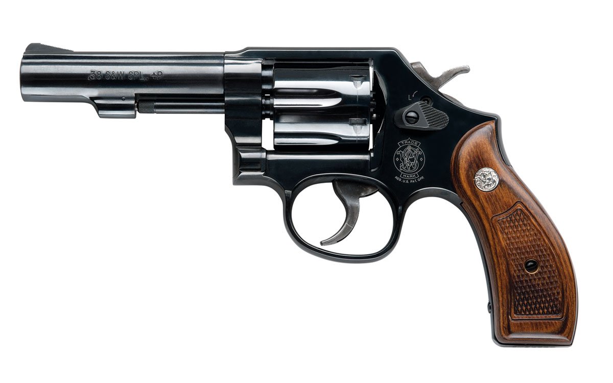 Smith & Wesson Model 10 .38 Special +P 4" Revolver, Wood Grip - 150786