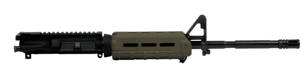 PSA 16" Nitride 1:7 M4 Carbine 5.56 NATO MOE AR-15 Upper Assembly, OD Green - with BCG/CH