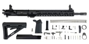 PSA AR-15 Rifle Kit 5.56 16" Nitride 1:7 Mid-Lgth 13.5" LTWT M-Lok MOE w/ MBUS Sights