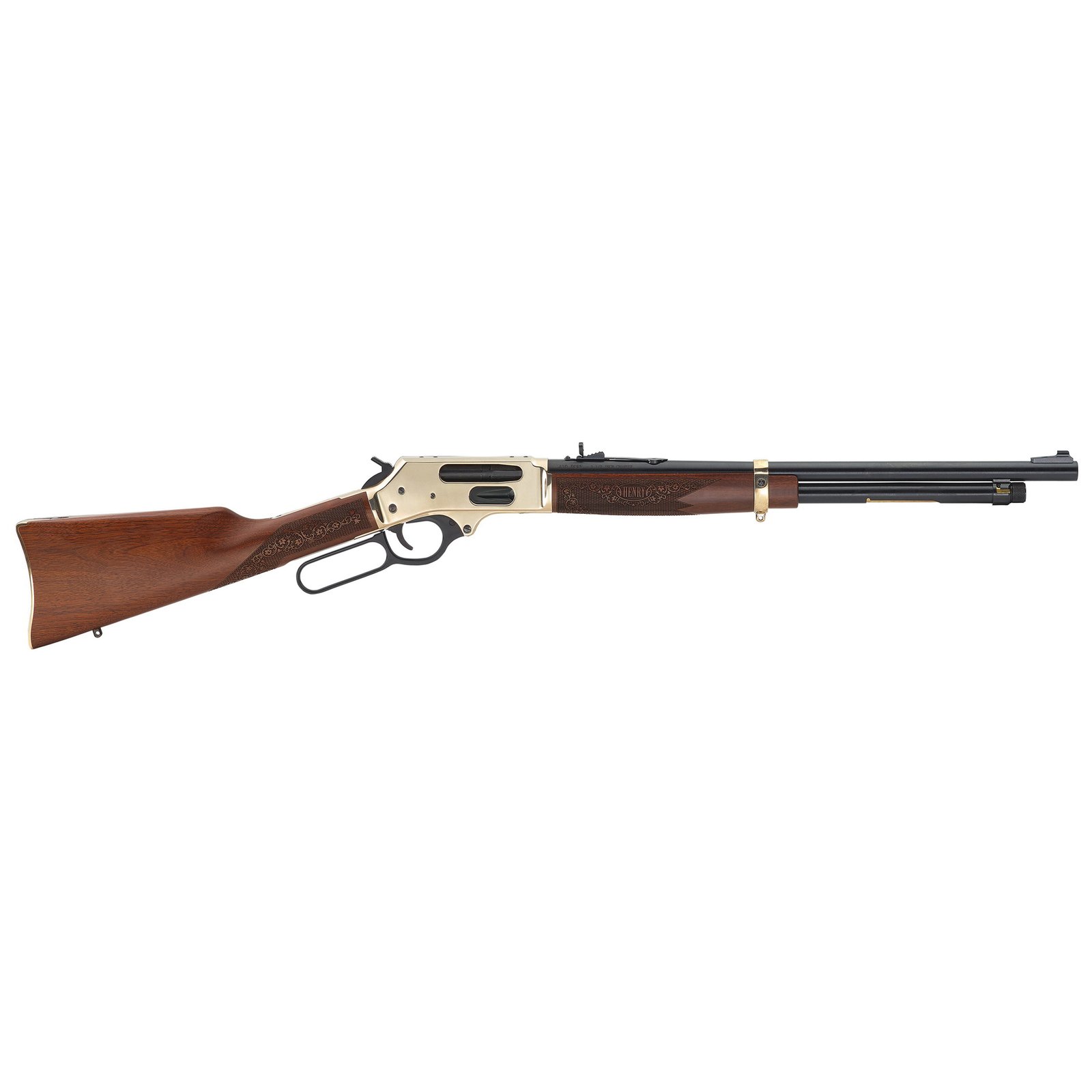 Henry Side Gate 19.8" 410 Gauge Shotgun 2.5" Lever Action, Polished Brass - H024-410