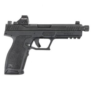 PSA 5.7 Rock Pistol Optics Ready w/ Threaded Barrel & Holosun 407k Reflex Sight, Black