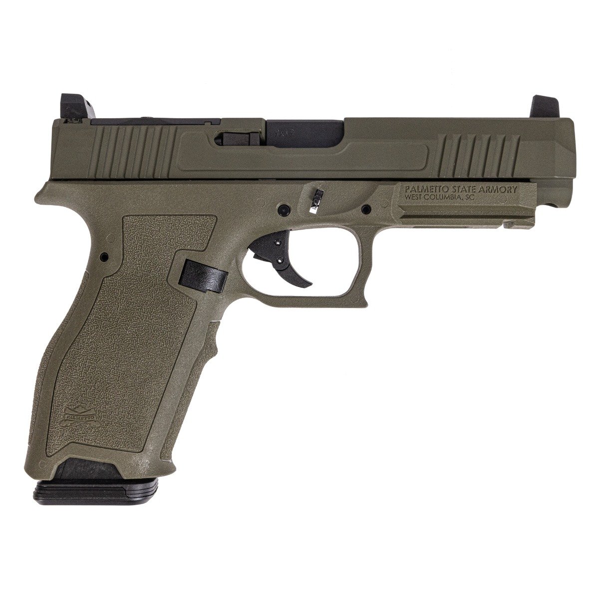 PSA Dagger Full Size S 9mm Pistol With Compact X-1 RMR Long Slide, Sniper Green