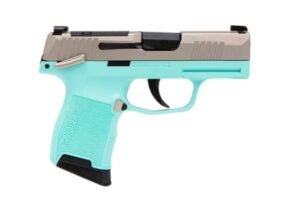 Sig Sauer P365 .380ACP 3.1" 10rd, Nickel & Turquoise - 365-380-REB-MS