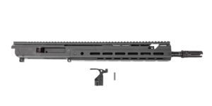 PSA JAKL 14.5" Rifle length Upper Assembly 5.56 NATO 1:7 Nitride w/Knurled CH, BCG & 3 Prong, B&T, 1/2"-28, Smoke