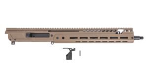 PSA JAKL 14.5" Rifle length Upper Assembly 5.56 NATO 1:7 Nitride w/Knurled CH, BCG W/O Flash Hider, FDE