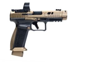 Canik TTI Combat 9mm 4.6" 18rd Pistol w/MeCanik MO3, Bronze / Black - HG7854V-N