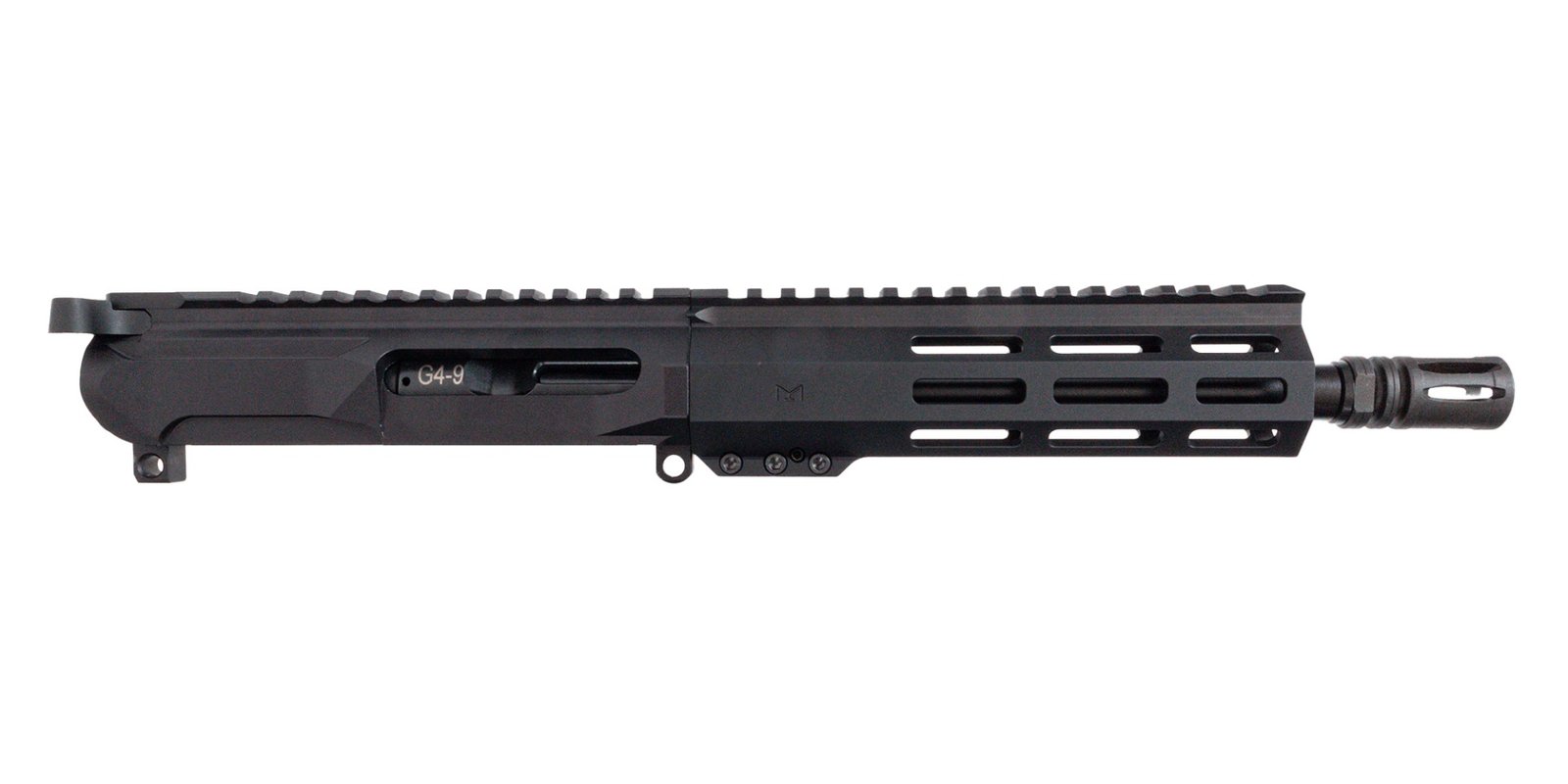 PSA Gen4 8" 9mm 1/10 Nitride 7" Lightweight Hex M-Lok Upper - With BCG & CH