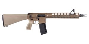 PSA Sabre Rifle Billet 13.7" Mid-Length 5.56 FSB w/ 13" Two-Piece Quad Rail, JMAC GFHC-E Pin/Weld, FDE