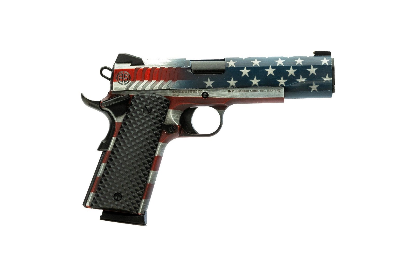 G-Force Balistik Defense 1911 .45acp 5" 8rd, USA Flag - BS45SUSA