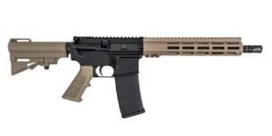 PSA 11.5" Carbine-Length 5.56 1/7 Phosphate 10.5" Lightweight Hex M-Lok Classic HAR-15 Pistol, FDE