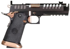 Watchtower Apache Double Stack 1911 9mm 4.60" 17/20rds Pistol, Graphite - Double Stack 1911 with Graphite Finish - APACHE9MM46CPR