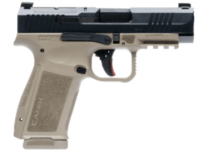 Canik METE 9mm Optics Ready Slide Cut 17+1, Black/FDE - MC9LS