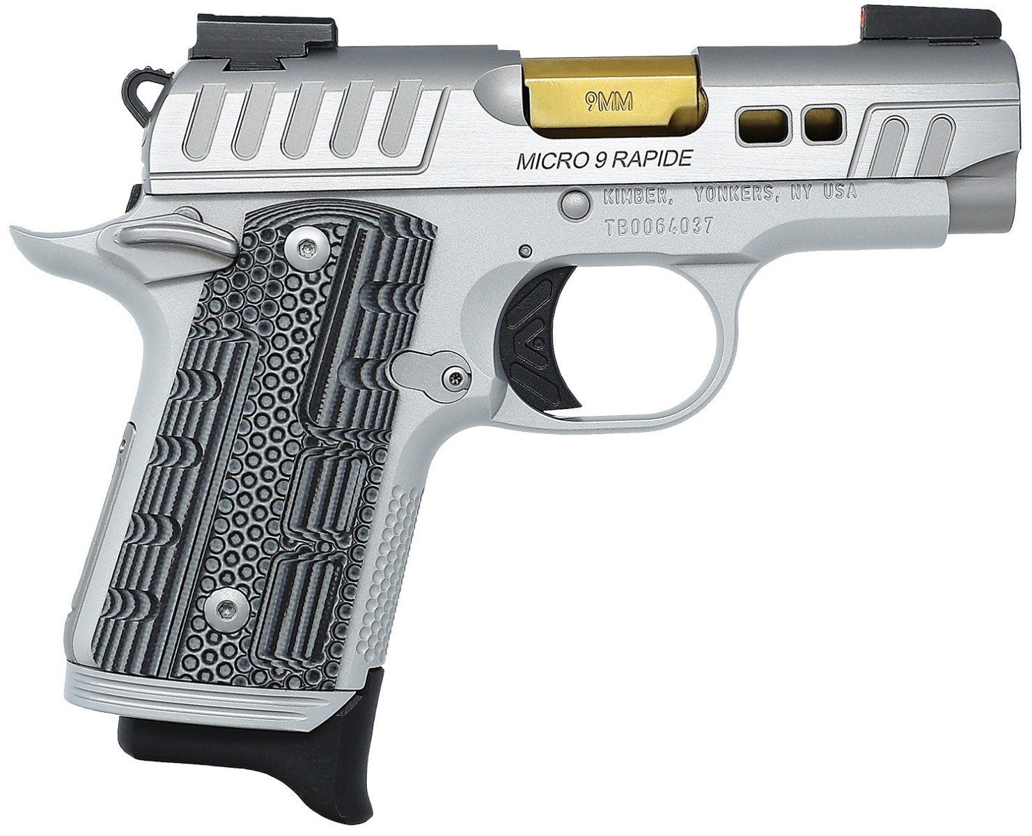 Kimber Micro 9 Rapide Dawn 9mm 3.15" 7rds, Silver