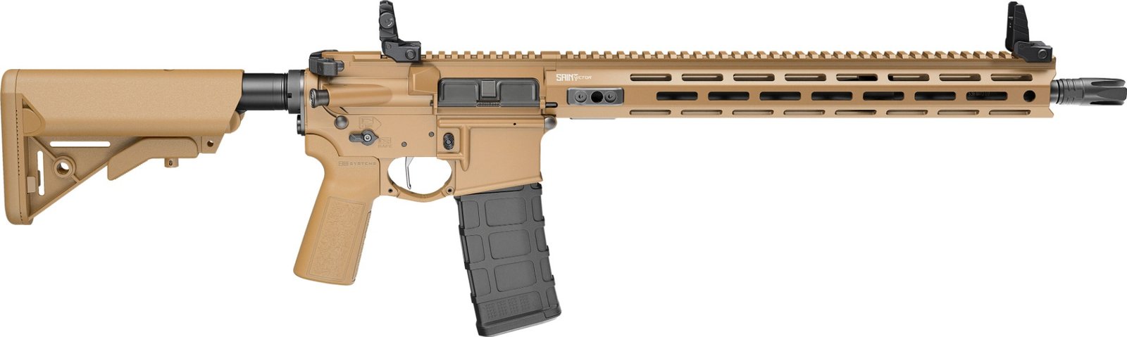 Springfield Saint Victor V2 5.56 NATO 16" MLOK B5 AR-15 Rifle, Coyote - STV916556CB-V2-B5