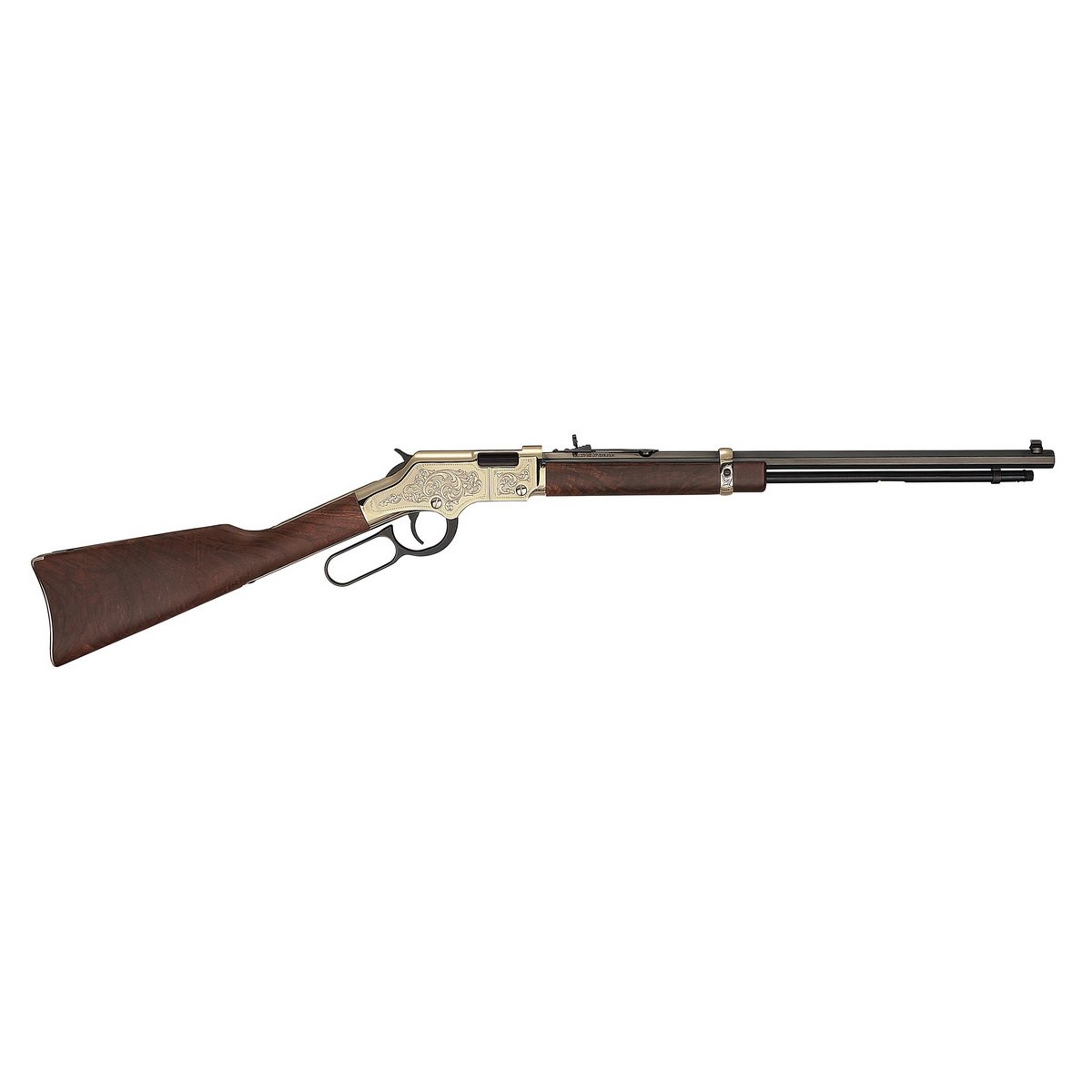 Henry Golden Boy Deluxe Engraved 4th Edition .17 HMR Lever Action Rifle, Fancy American Walnut - H004VD4
