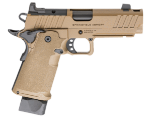 Springfield 1911 DS Prodigy COMP 4.25" AOS 9mm 20rd/17rd Pistol, Coyote - PH9117AOSCB-COMP