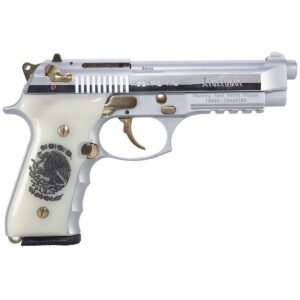 Girsan Regard Liberador II 9mm 4.90" 18rd Pistol, Chrome/Gold - 391089