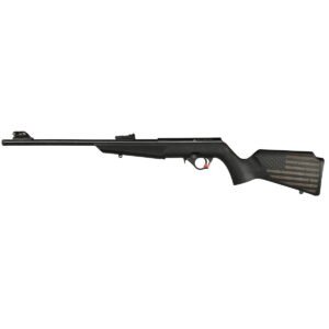 Rossi RB22 .22LR Bolt Action Rifle, US Flag Black - Patriotic US Flag Design with Reliable Bolt Action - RB22L1611-EN01