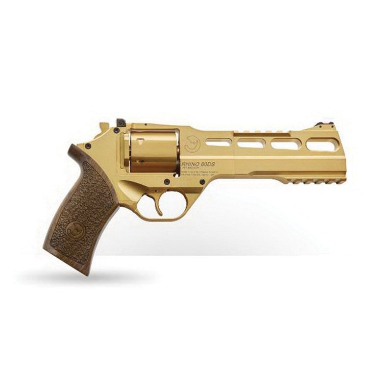 Chiappa Firearms Rhino 60DS Medium .357 Mag Revolver, Gold PVD - 340.225