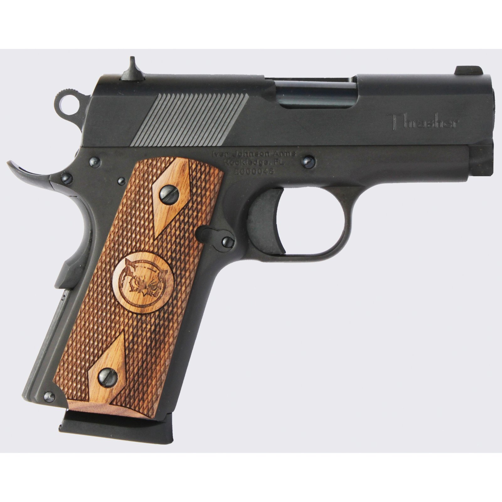 Iver Johnson Arms 1911 Thrasher Officer .45 ACP Pistol, Matte Blue - THRASHER
