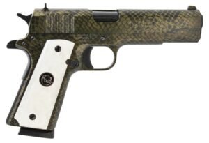 Iver Johnson Arms 1911 A1 Government .45 ACP Pistol, Water Moccasin Snakeskin Hydrographic - 1911A1 WATERMOCCASIN