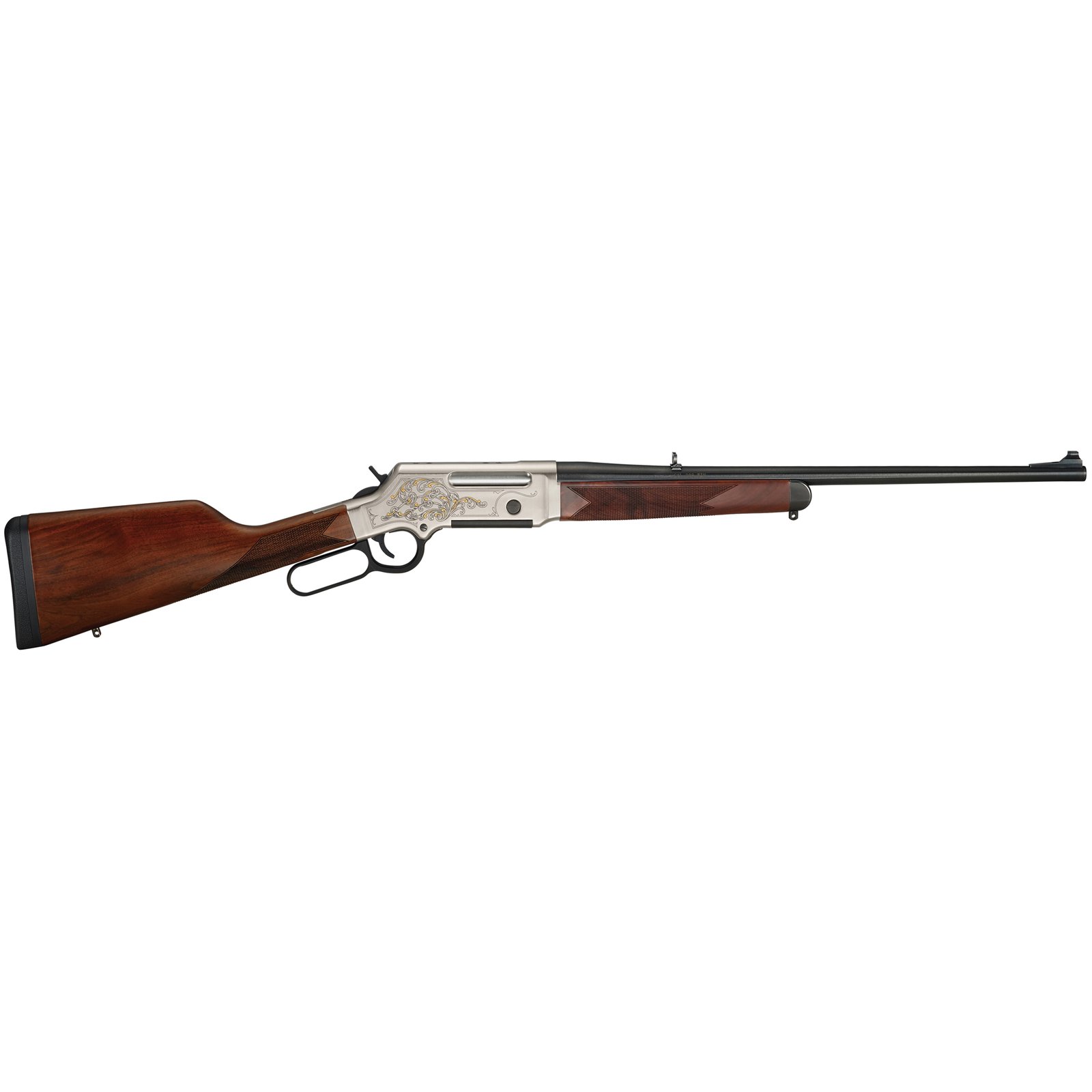 Henry The Long Ranger Deluxe Engraved .243 Win Lever Action Rifle, Brown - H014D-243
