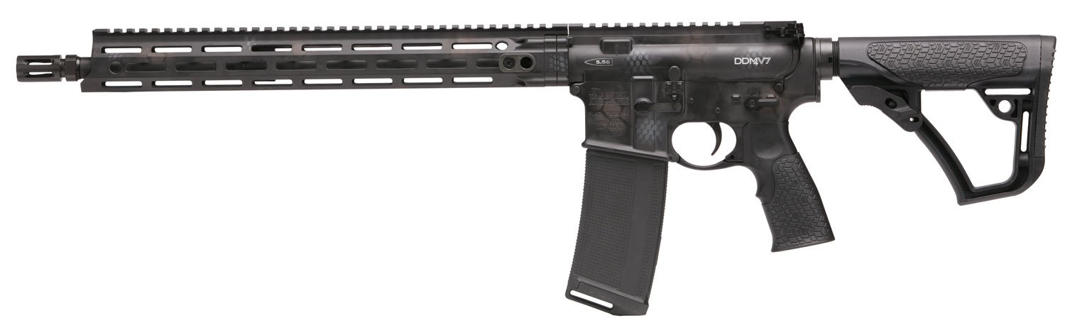 Daniel Defense DDM4 V7 CO Compliant .223 Rem/5.56 Semi-Automatic AR-15 Rifle, Rattlecan Cerakote - 02-128-02267-067