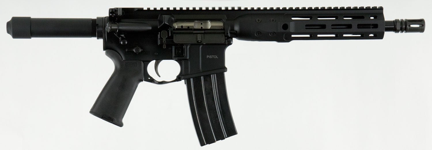 LWRC International Individual Carbine DI .223 Rem/5.56 Semi-Auto M-LOK AR Pistol - ICDIP5B10ML