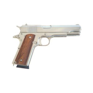 Cimarron 1911A1 .45 ACP Pistol, 5" Barrel, Fixed Sights, Silver - 1911N00