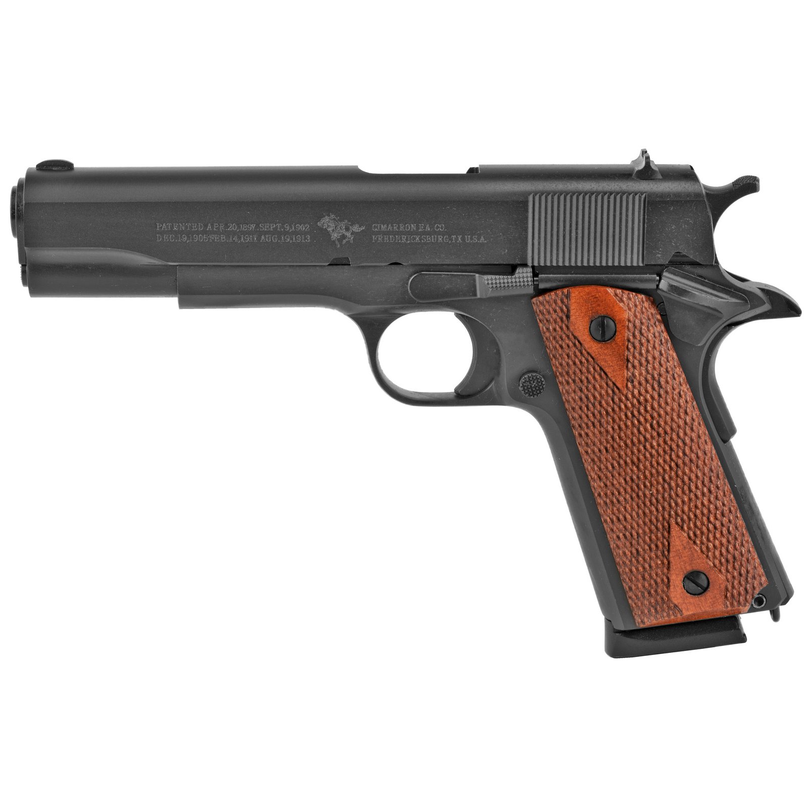 Cimarron A1 1911 .45 ACP Pistol, 5" Barrel, Fixed Sights, Black - 1911