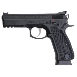 CZ Shadow Custom 9mm Pistol, 4.6" Barrel, Fiber Optic Front Sights, Black - 91031