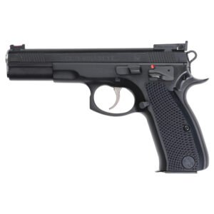 CZ Shadow Bull Accu 9mm Pistol, 5" Barrel, Adjustable Fiber Optic Sights, Black - 91307