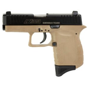 Diamondback DB9 9mm Pistol, 3" Barrel, Fixed Sights, Flat Dark Earth, Black - DB0200P061