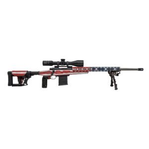 Howa 1500 6.5 Creedmoor Bolt Action Rifle, 24" Barrel, Red, White, Blue - HCRA72507USKMDT