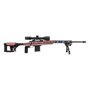 Howa 1500 .308 Win Bolt Action Rifle, 24" Barrel, Red, White, Blue - HCRA73107USKMDT