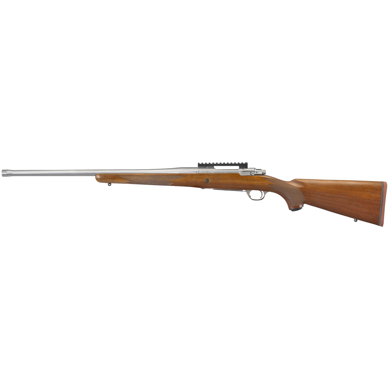 Ruger Hawkeye Hunter 6.5 PRC Bolt Action Rifle, 22" Barrel, Silver - 57105