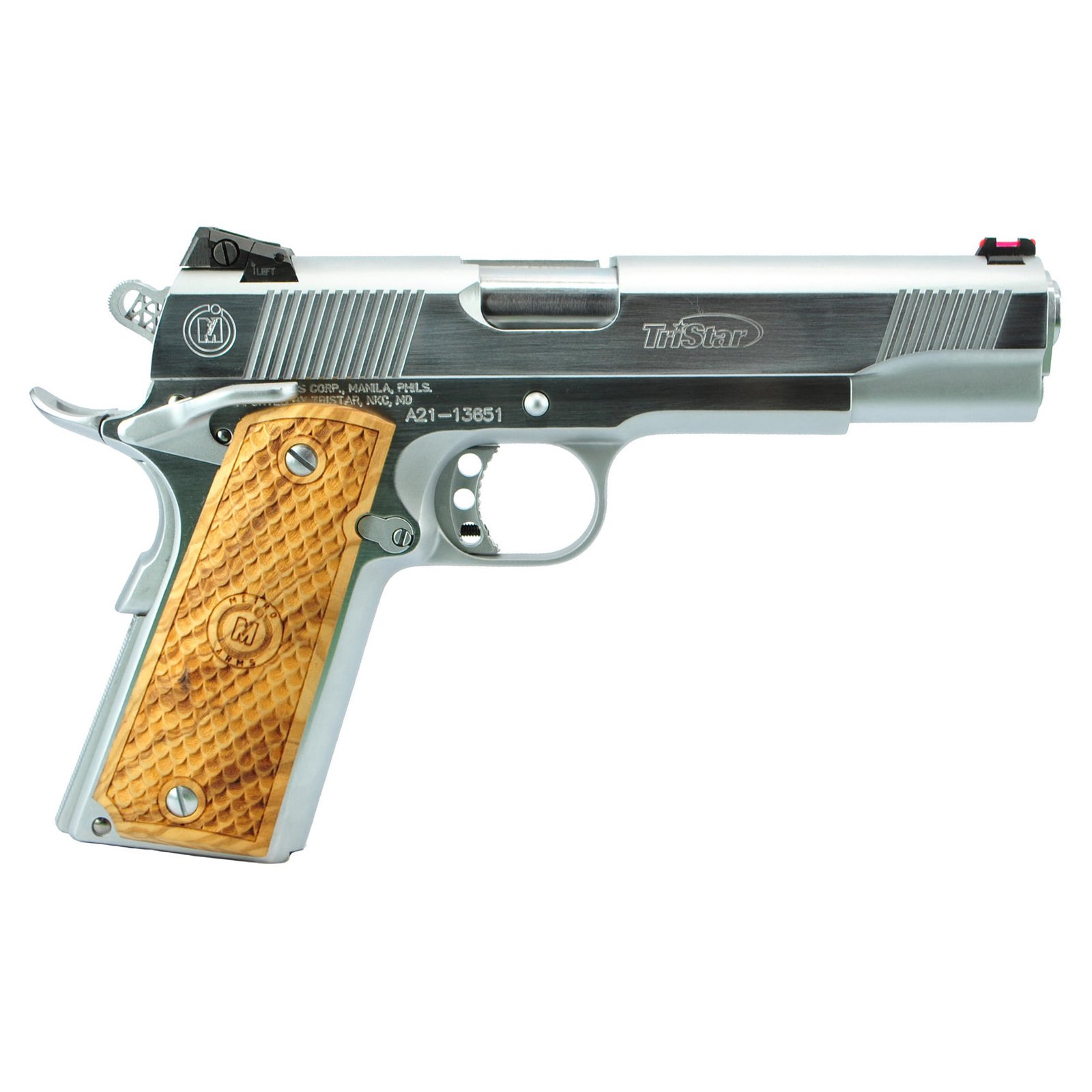 American Classic .45 ACP 1911 Pistol, 5" Barrel, Novak Sights, Silver - 85635