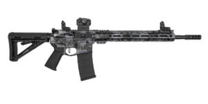 PSA Custom 16" Mid 5.56 NATO 1/7 Nit 13.5 M-Lok Rifle, 3.5 Flat FCG, Mbus, Sig Romeo 5 - Dusk Fall