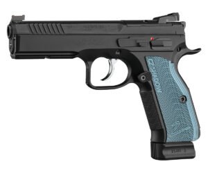 CZ Shadow 2 Optics Ready 9mm Pistol With Blue Grips, Black - 91251