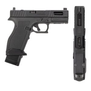 PSA Sabre Dagger Full Size - S 9mm Pistol, Ported Barrel, W/Mag Extensions, Black