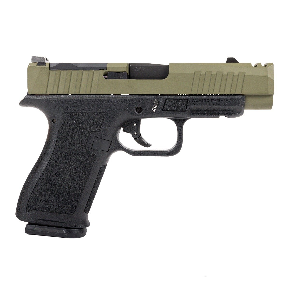 PSA Dagger Micro C-1 9mm Pistol - Shield Cut, Sniper Green Slide, 2-Tone