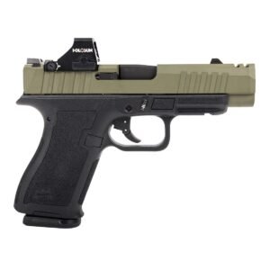 PSA Dagger Micro C-1 9mm Pistol - Shield Cut, W/Holosun 407k, Sniper Green Slide, 2-Tone