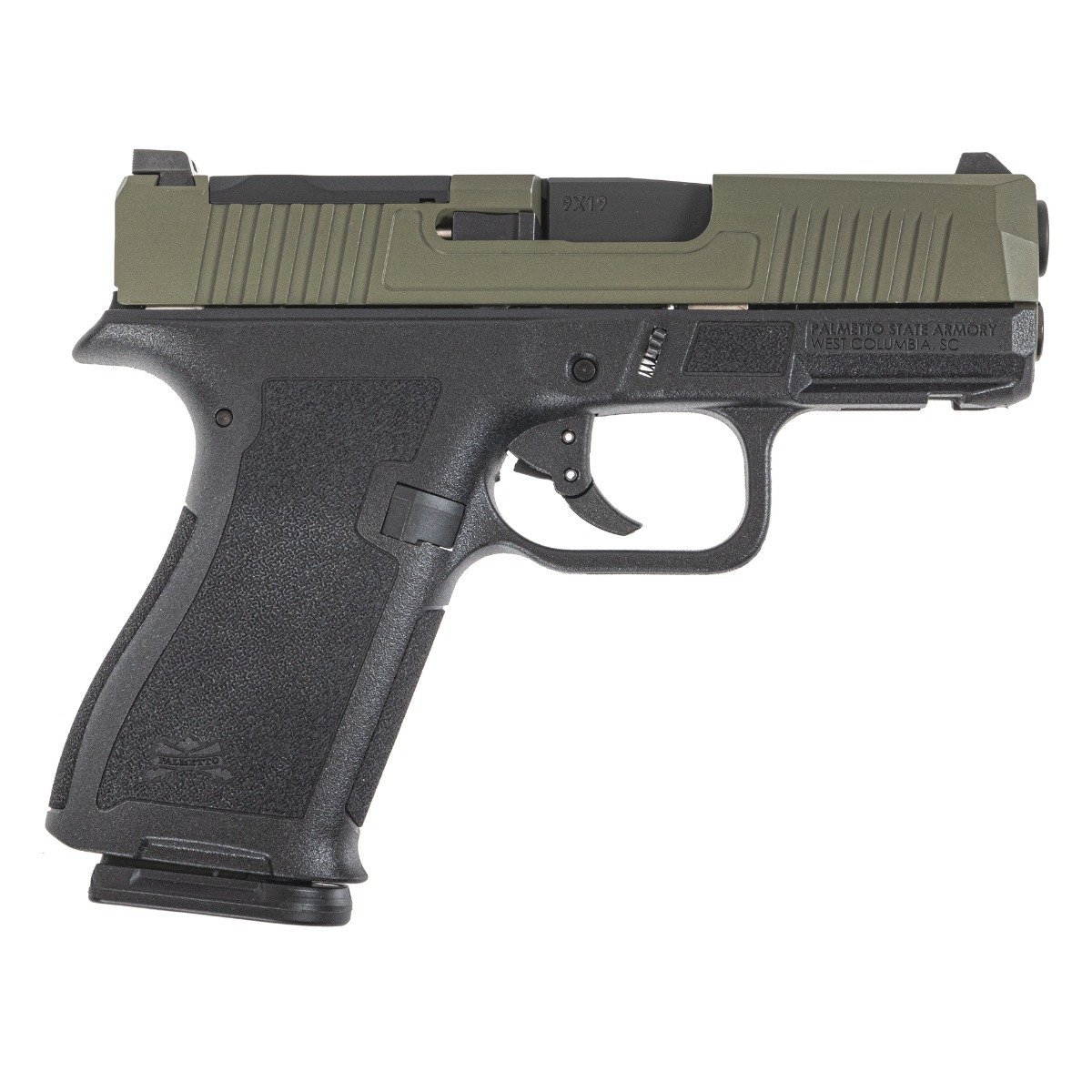 PSA Dagger Micro 9mm Pistol - Shield Cut, Sniper Green Slide, 2-Tone