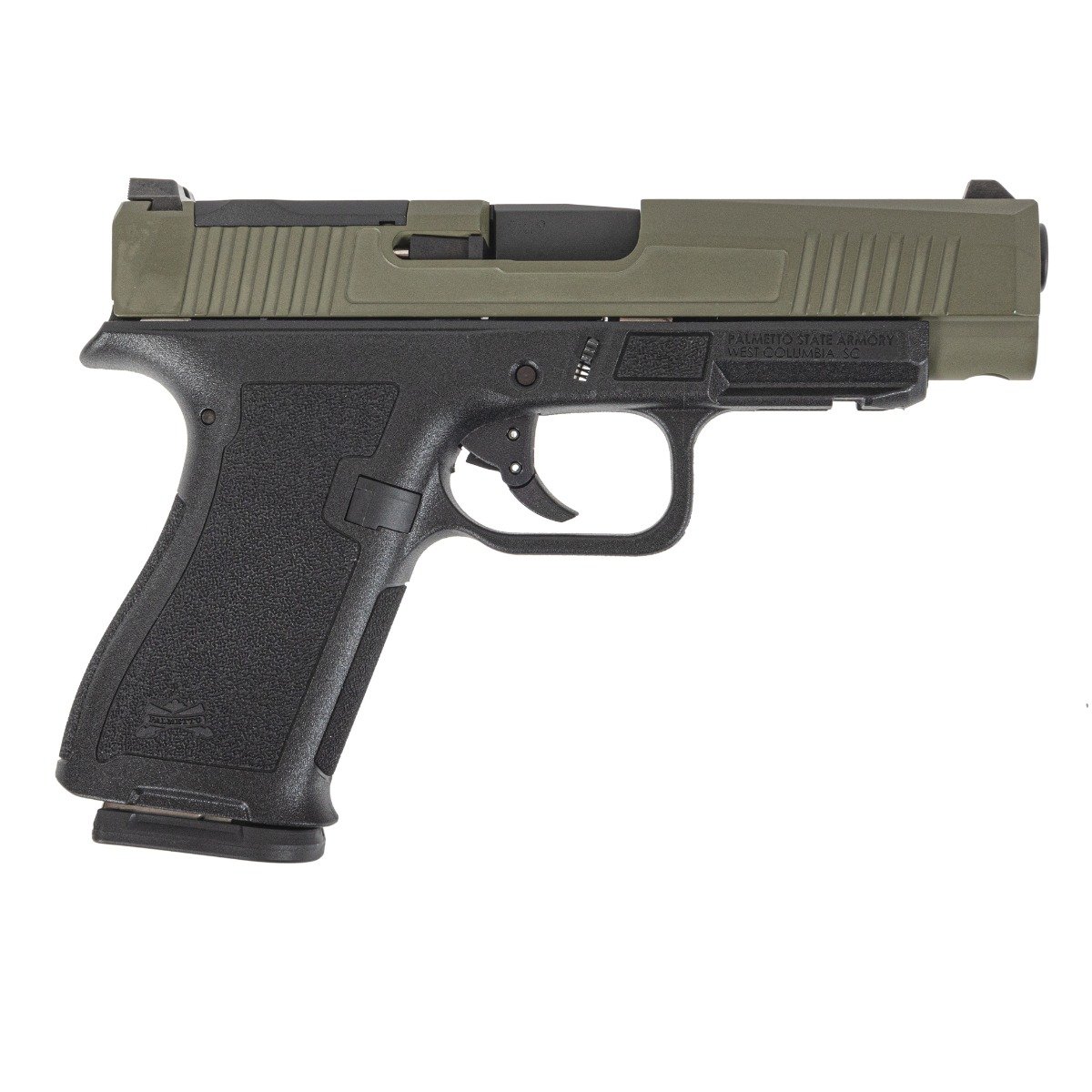 PSA Dagger Micro X-1 9mm Pistol - Shield Cut, Non-Threaded Barrel, Sniper Green Slide, 2-Tone