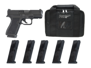 PSA Dagger Micro 9mm Pistol - Shield Cut With 5 15rd Mags & Bag, Black