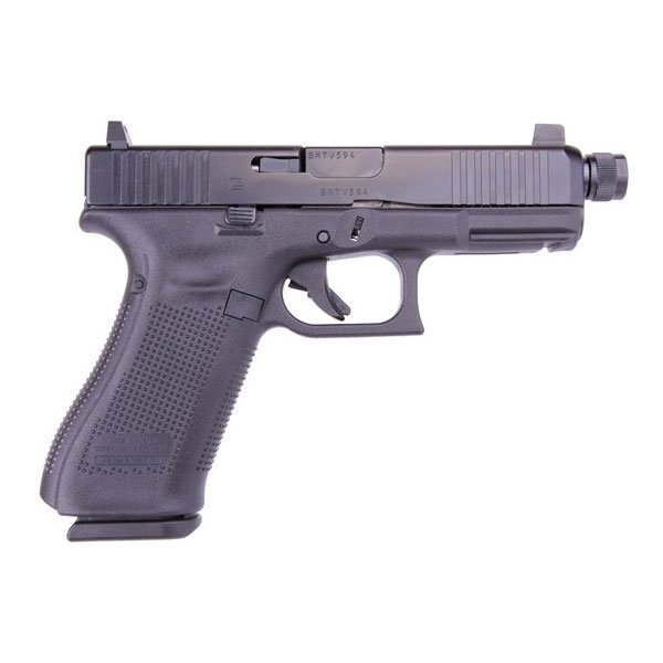 Glock 45 Gen5 FS Threaded Barrel 10 Round 9mm Pistol, Black - PA455S3G01TB