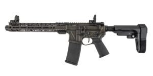 PSA Custom 10.5" .223 Wylde Billet AR-15 Pistol w/ SBA3 Brace, Worn ODG